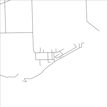 ROAD MAP OF ESTRAL BEACH, MICHIGAN BY MAPBAKES