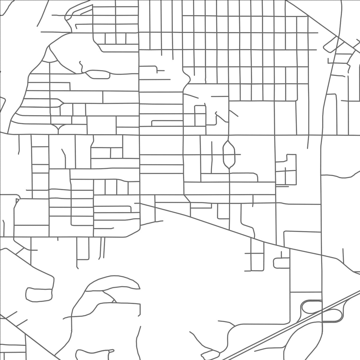 ROAD MAP OF FAIR PLAIN, MICHIGAN BY MAPBAKES