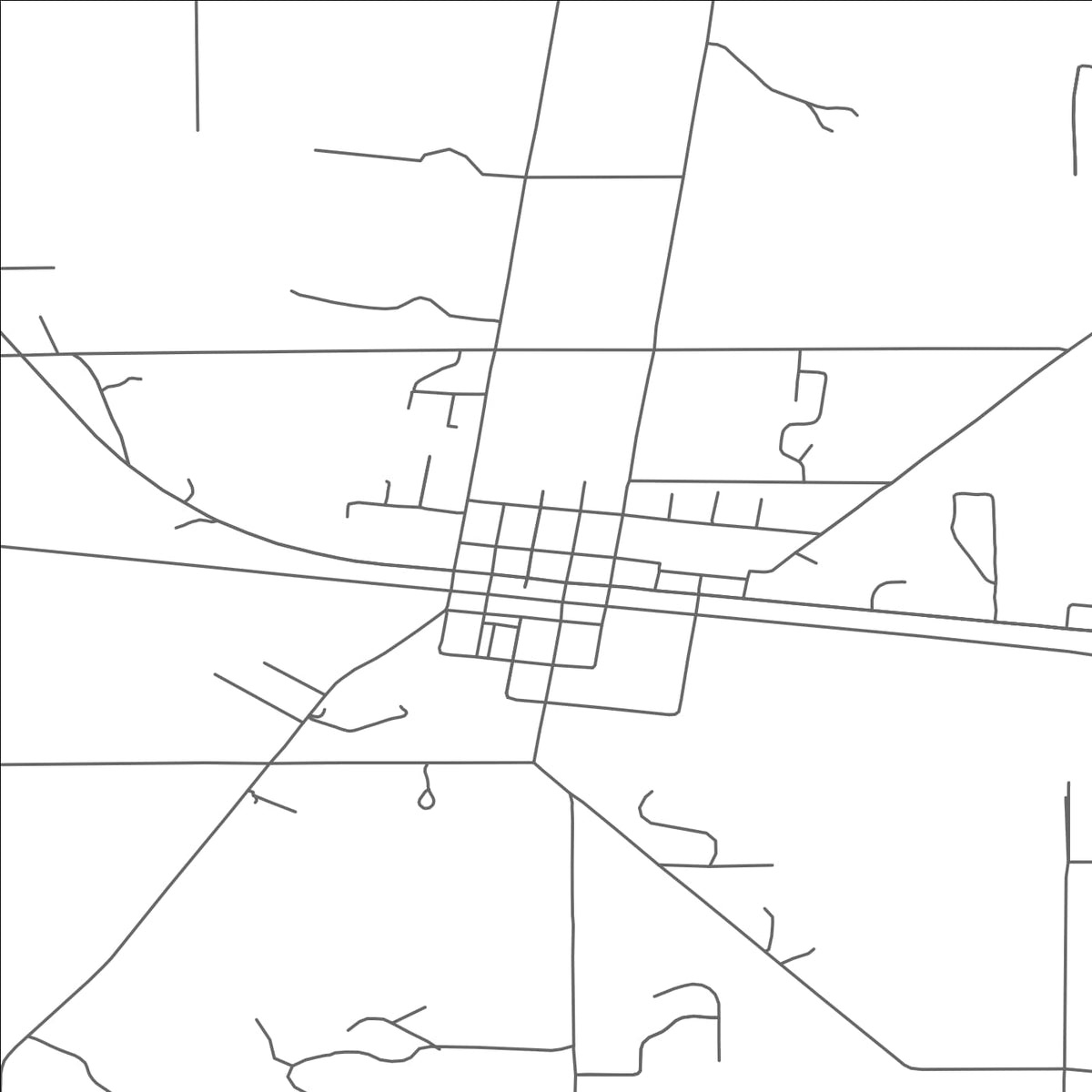 ROAD MAP OF FARWELL, MICHIGAN BY MAPBAKES