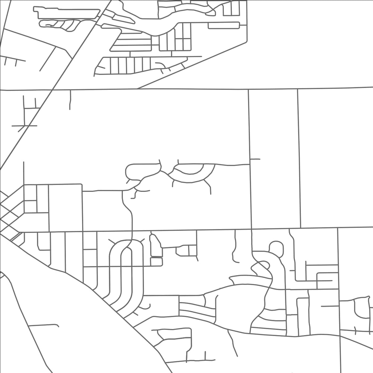 ROAD MAP OF FLAT ROCK, MICHIGAN BY MAPBAKES