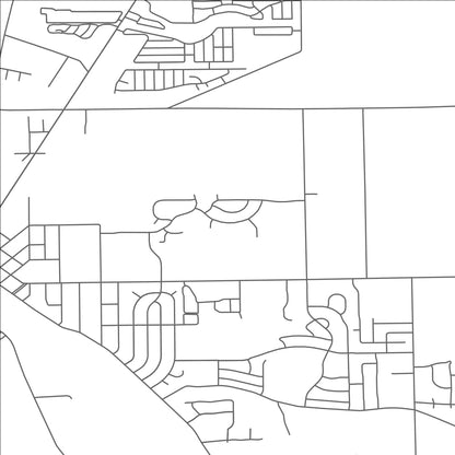 ROAD MAP OF FLAT ROCK, MICHIGAN BY MAPBAKES
