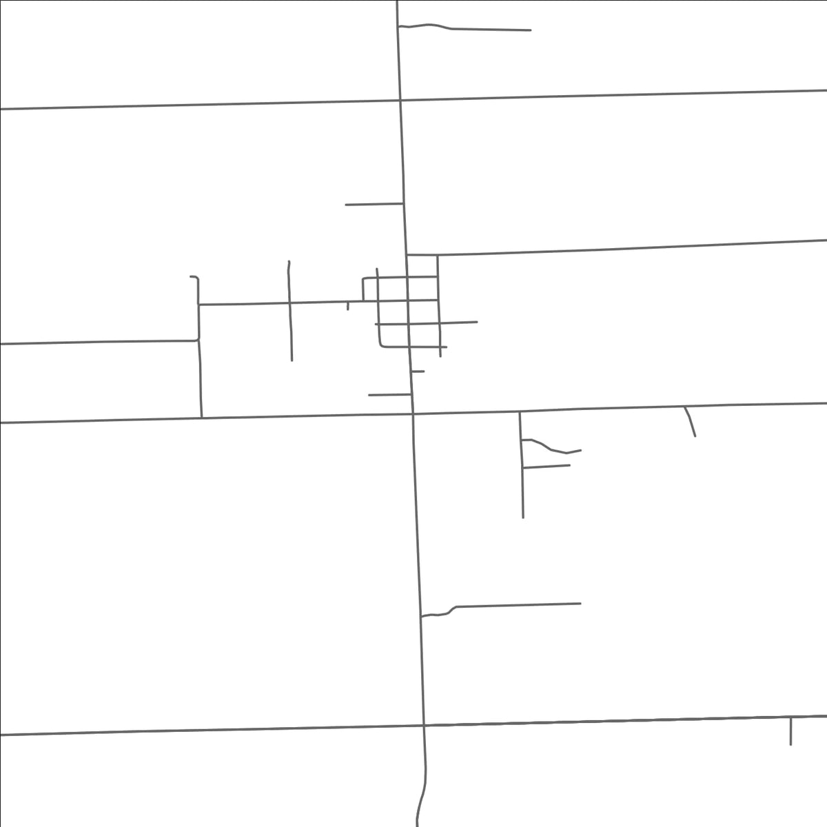 ROAD MAP OF FOSTORIA, MICHIGAN BY MAPBAKES