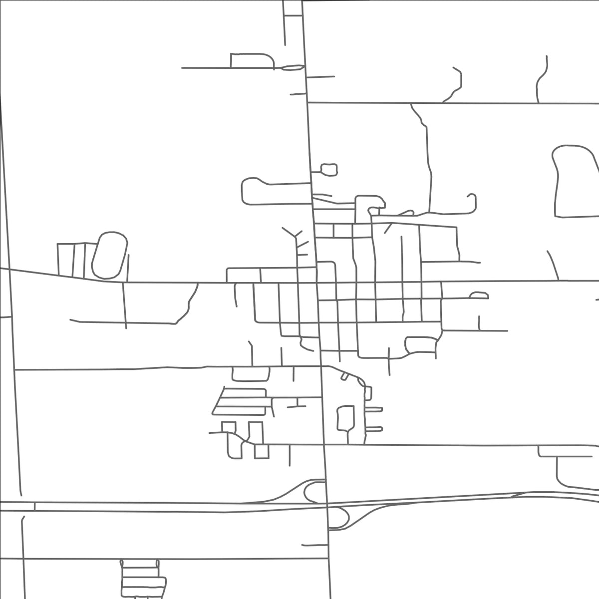 ROAD MAP OF FOWLERVILLE, MICHIGAN BY MAPBAKES