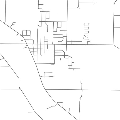 ROAD MAP OF FREELAND, MICHIGAN BY MAPBAKES