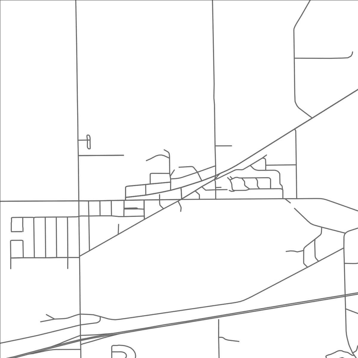 ROAD MAP OF GALESBURG, MICHIGAN BY MAPBAKES