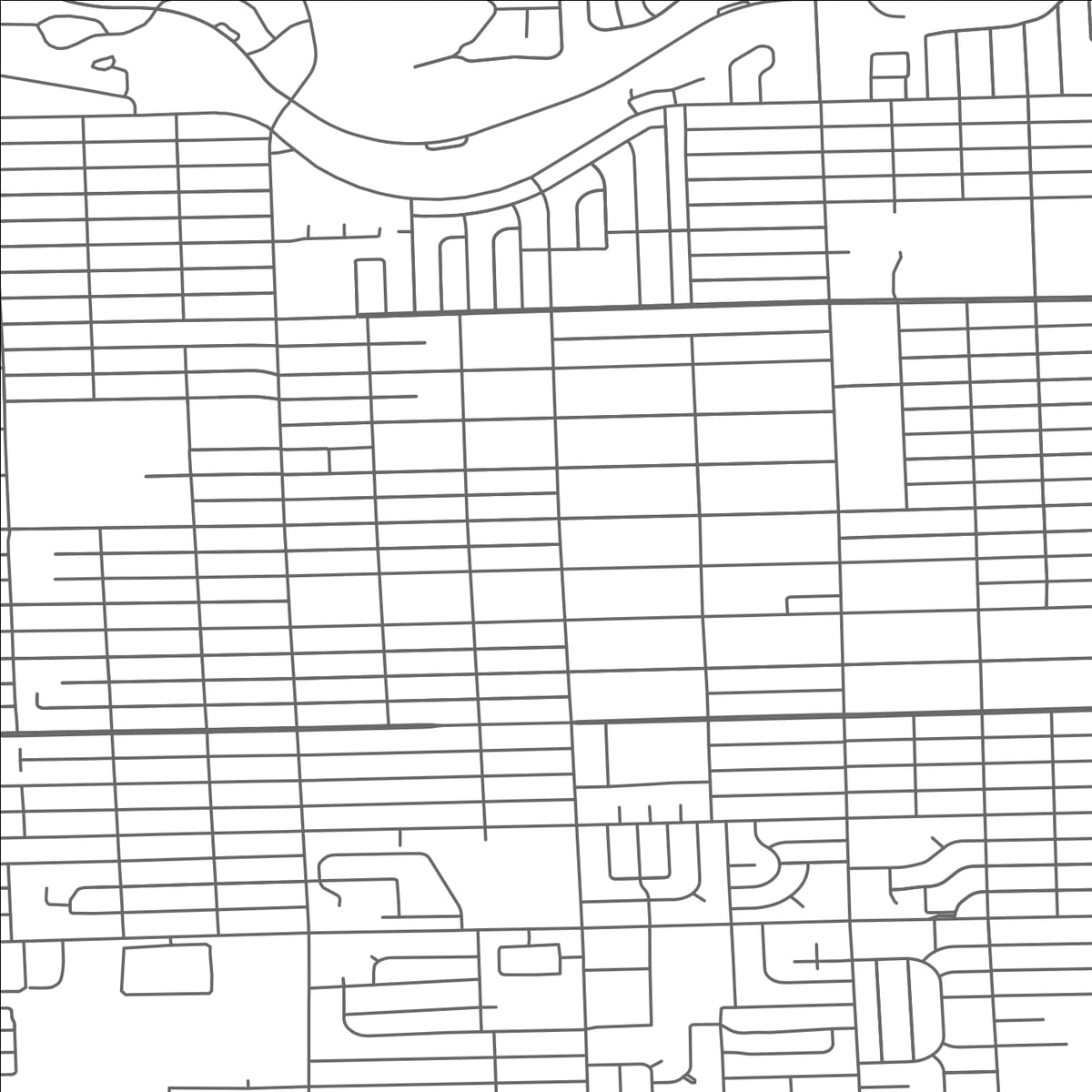 ROAD MAP OF GARDEN CITY, MICHIGAN BY MAPBAKES