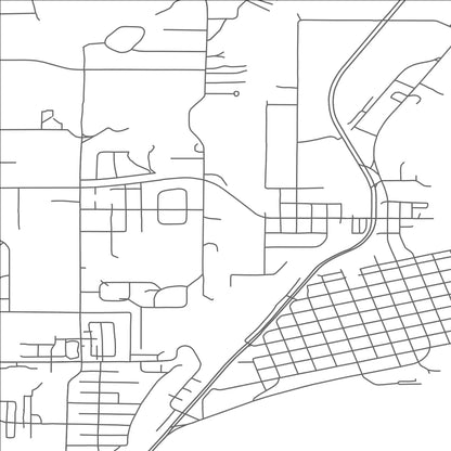ROAD MAP OF GLADSTONE, MICHIGAN BY MAPBAKES