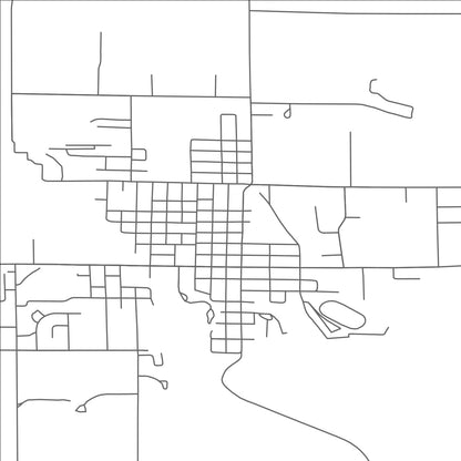 ROAD MAP OF GLADWIN, MICHIGAN BY MAPBAKES