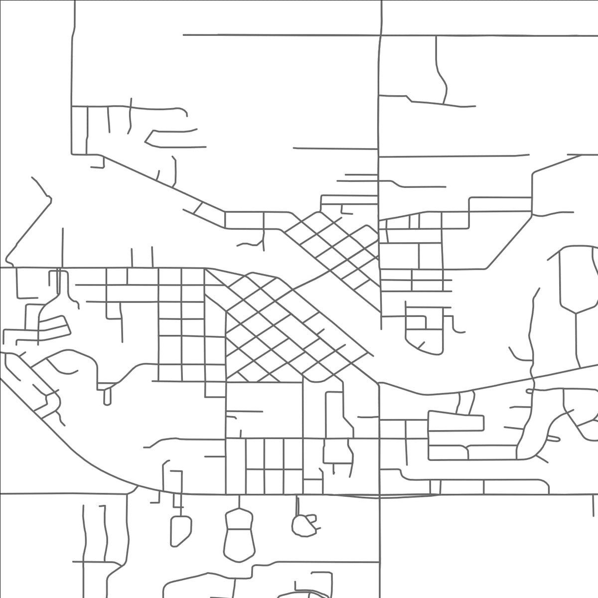 ROAD MAP OF GRAND LEDGE, MICHIGAN BY MAPBAKES