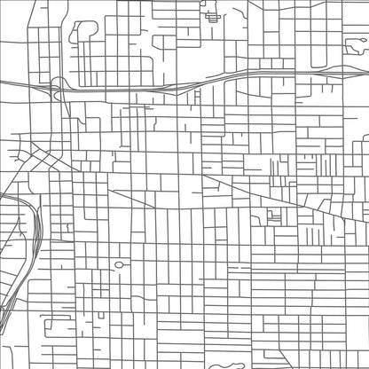 ROAD MAP OF GRAND RAPIDS, MICHIGAN BY MAPBAKES