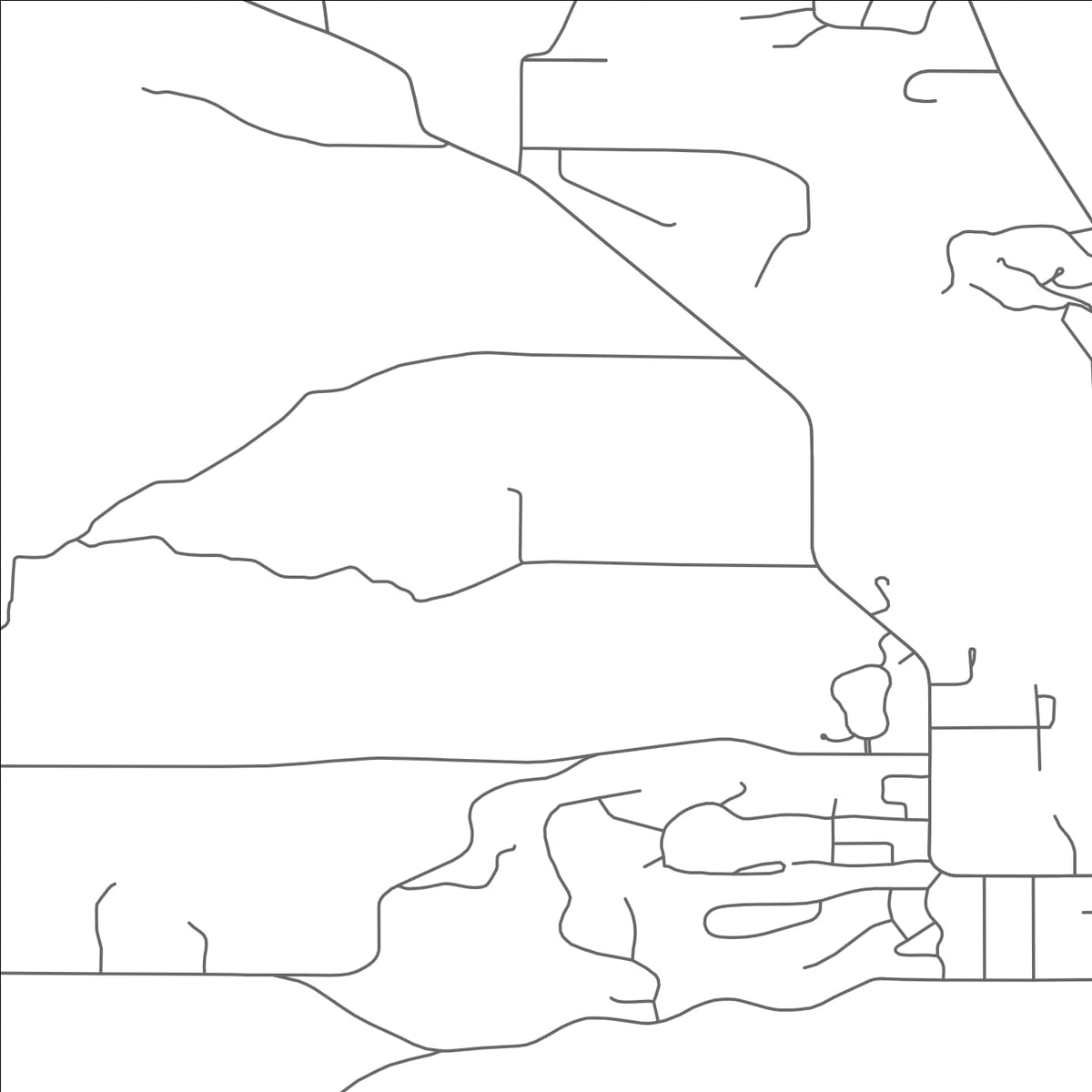 ROAD MAP OF GREILICKVILLE, MICHIGAN BY MAPBAKES