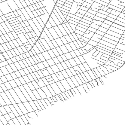 ROAD MAP OF GROSSE POINTE FARMS, MICHIGAN BY MAPBAKES