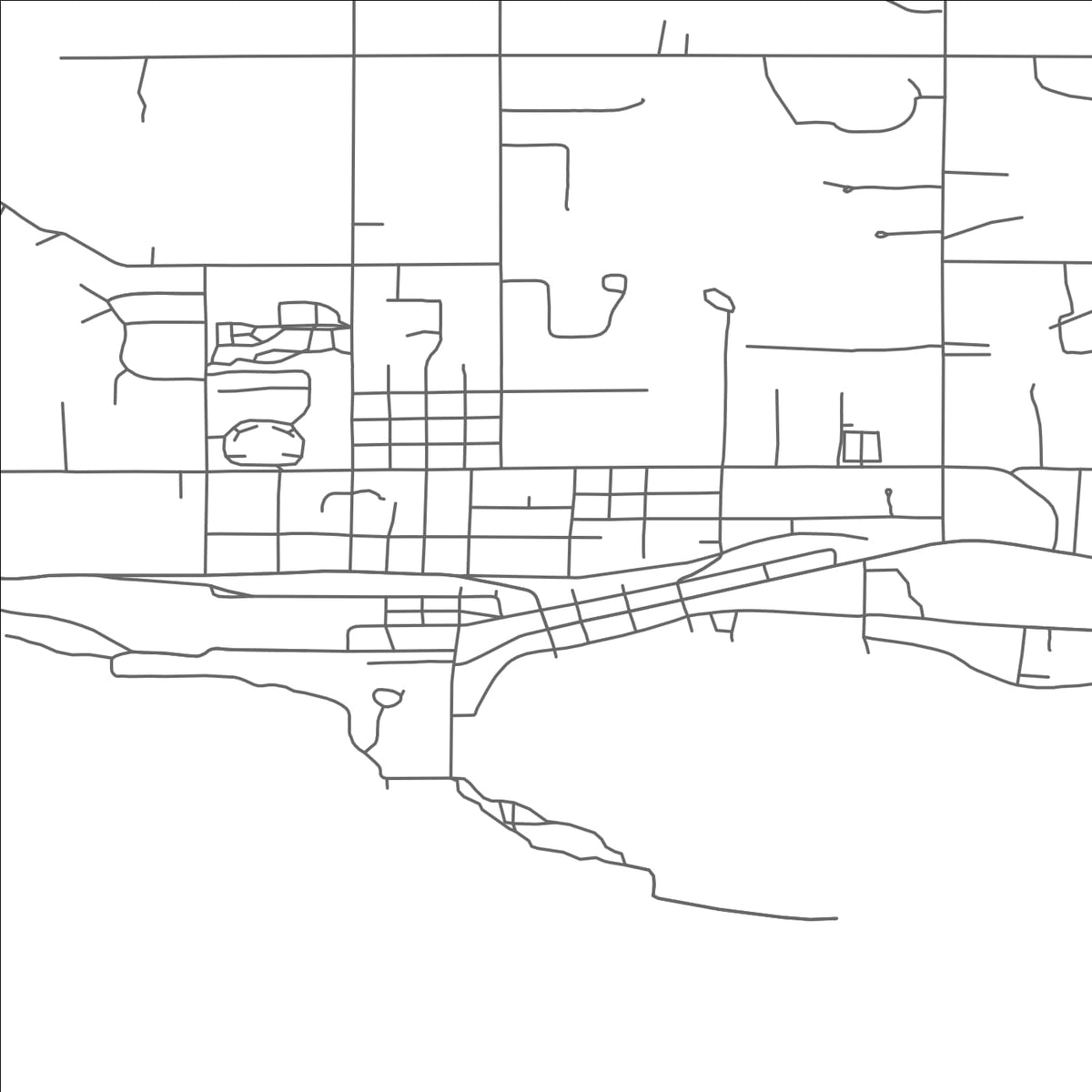 ROAD MAP OF HARBOR SPRINGS, MICHIGAN BY MAPBAKES