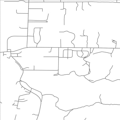 ROAD MAP OF HARDWOOD ACRES, MICHIGAN BY MAPBAKES