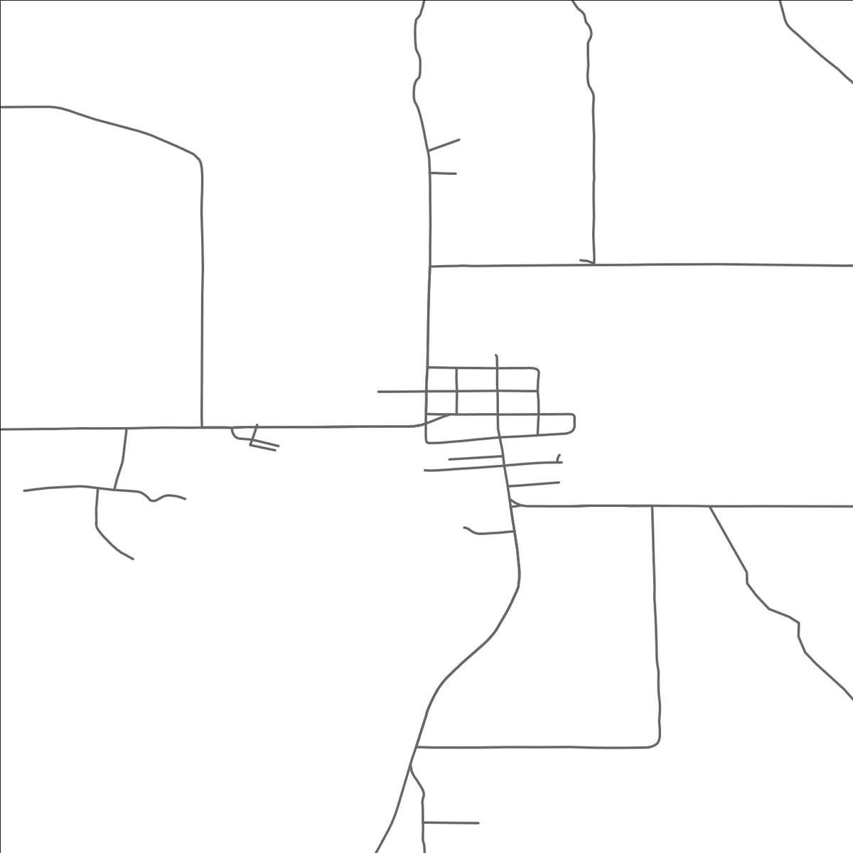 ROAD MAP OF HARRIETTA, MICHIGAN BY MAPBAKES