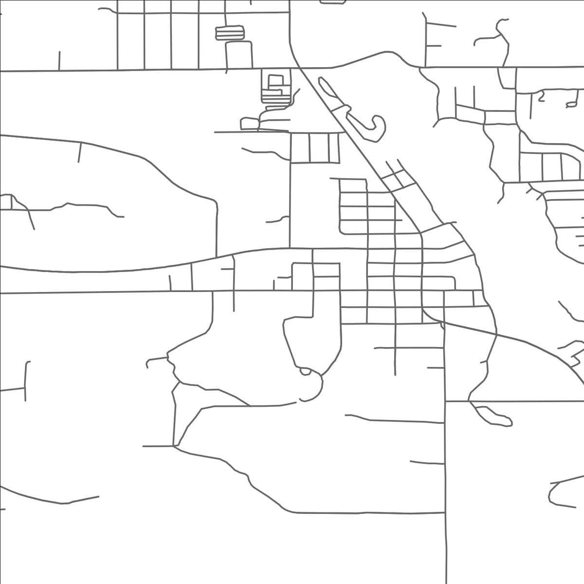 ROAD MAP OF HARRISON, MICHIGAN BY MAPBAKES