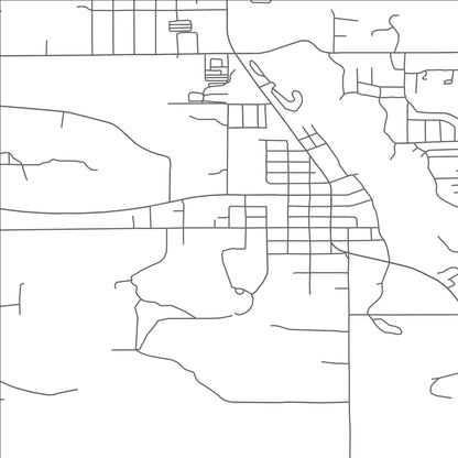 ROAD MAP OF HARRISON, MICHIGAN BY MAPBAKES