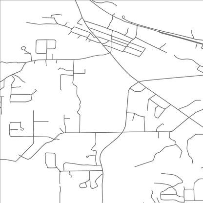 ROAD MAP OF HARVEY, MICHIGAN BY MAPBAKES