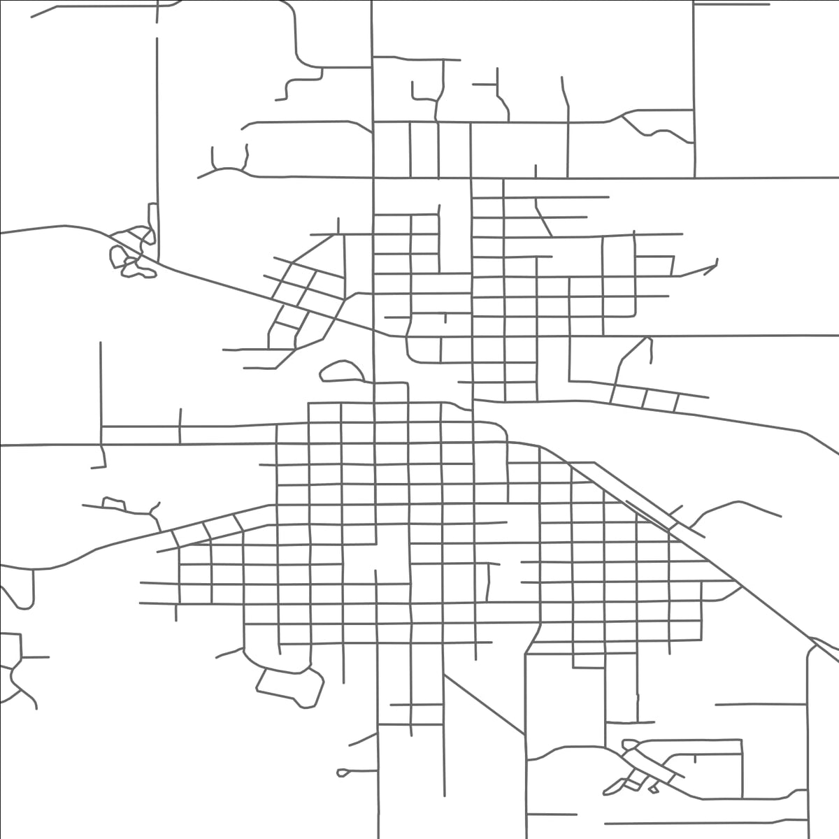 ROAD MAP OF HASTINGS, MICHIGAN BY MAPBAKES