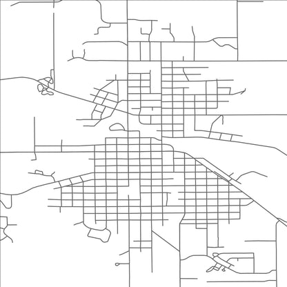 ROAD MAP OF HASTINGS, MICHIGAN BY MAPBAKES