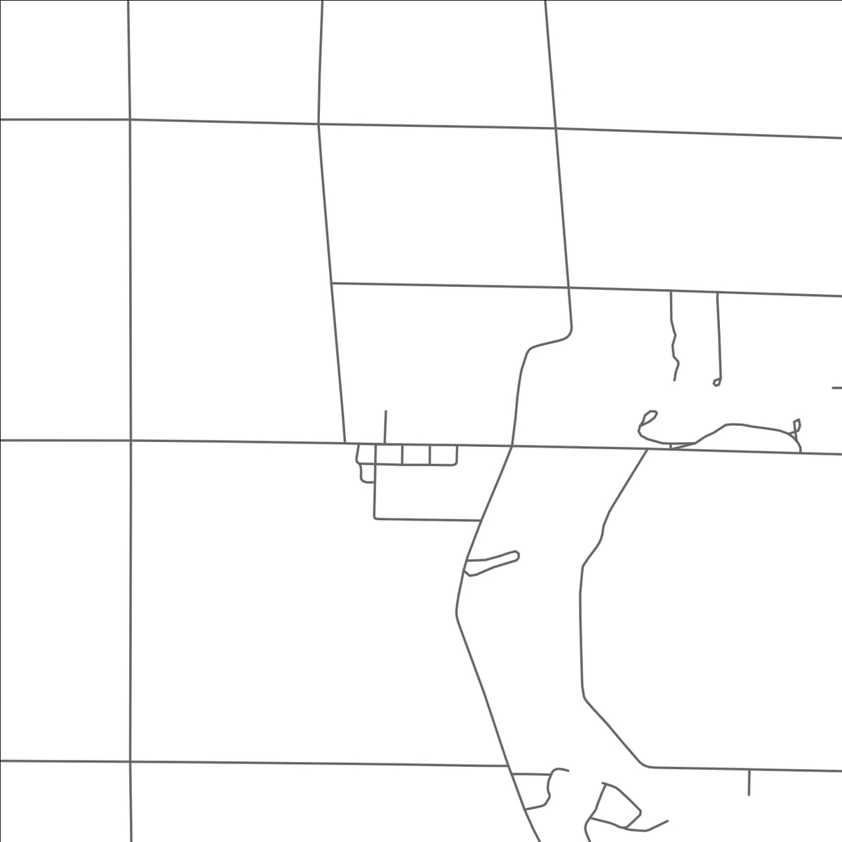 ROAD MAP OF HENDERSON, MICHIGAN BY MAPBAKES