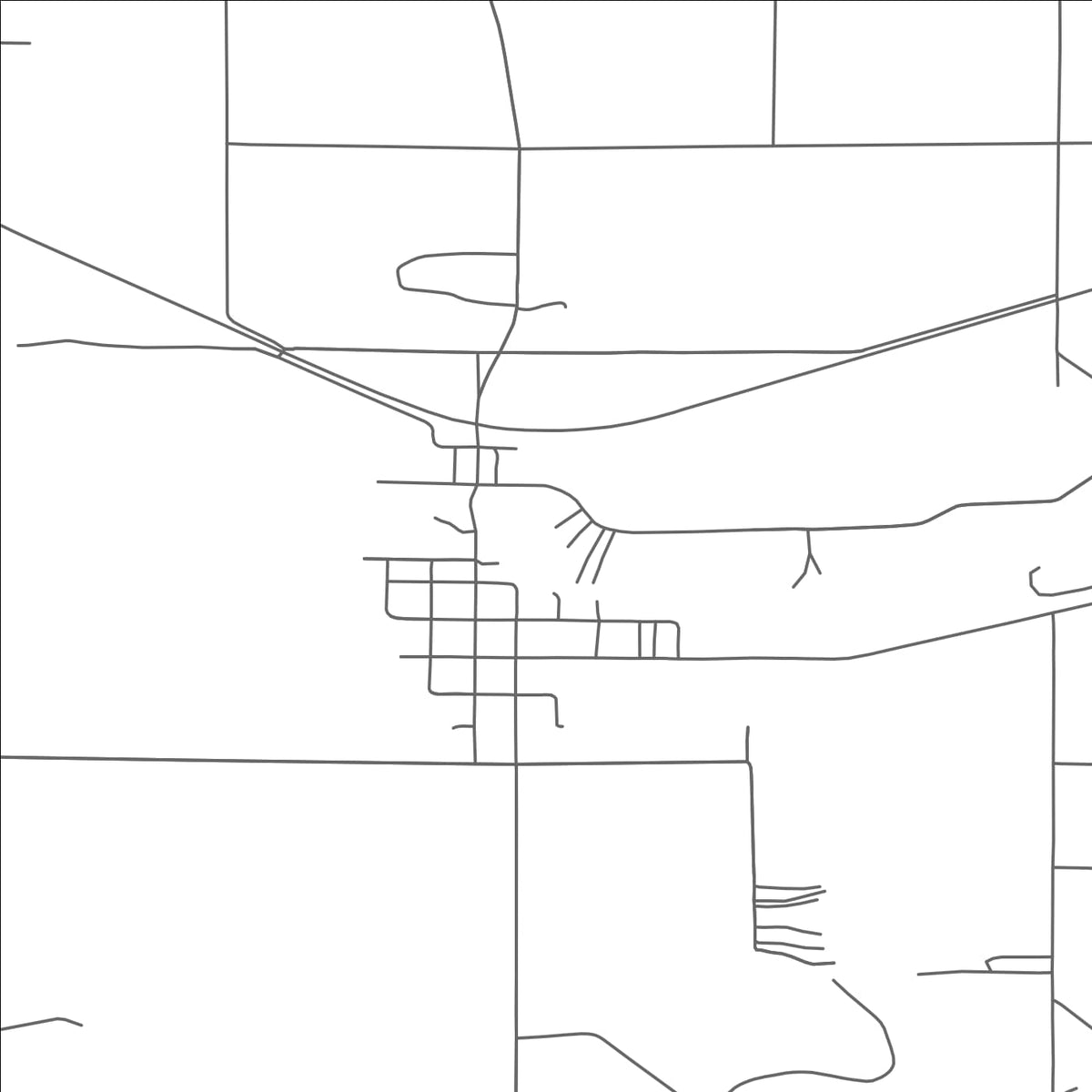 ROAD MAP OF HERSEY, MICHIGAN BY MAPBAKES