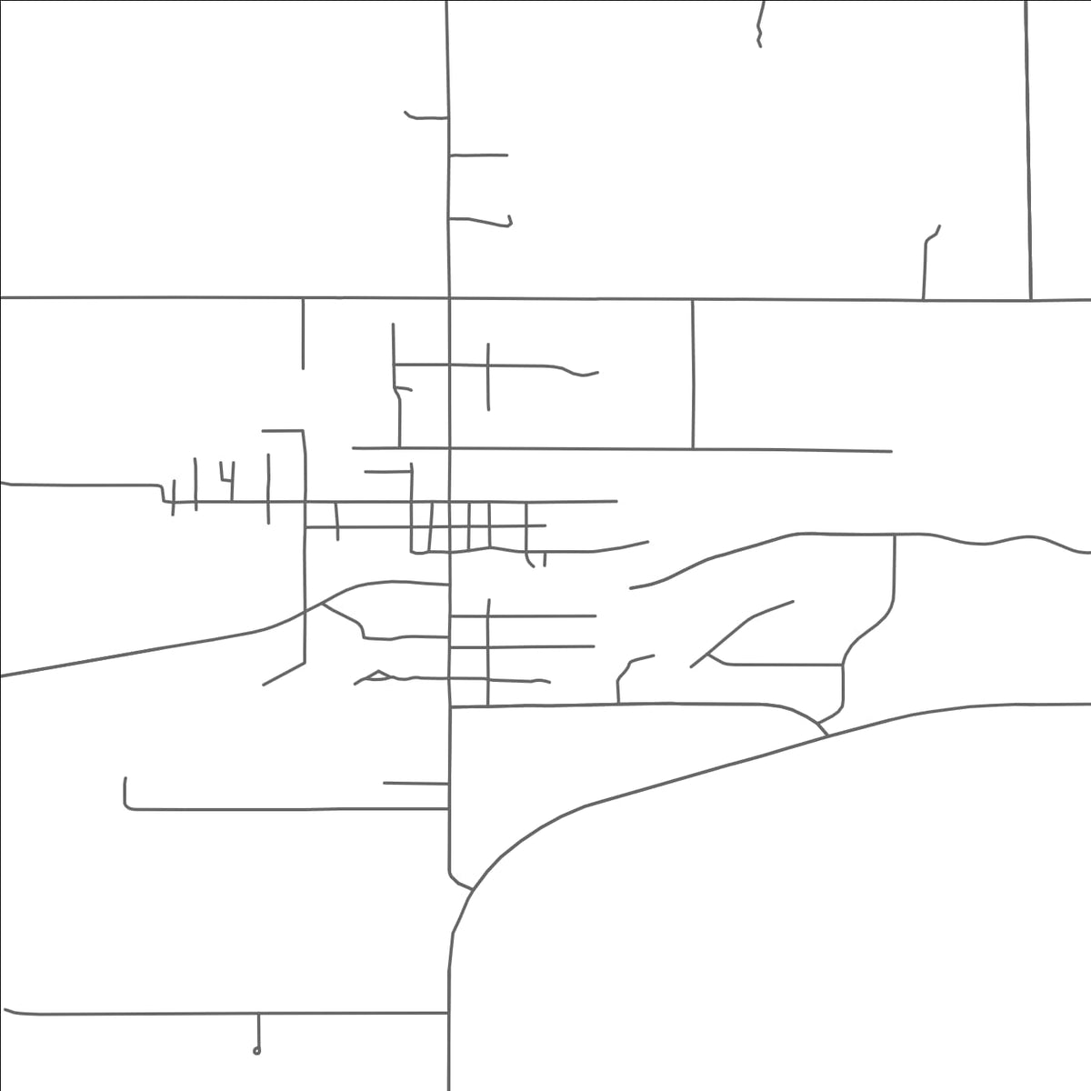 ROAD MAP OF HILLMAN, MICHIGAN BY MAPBAKES