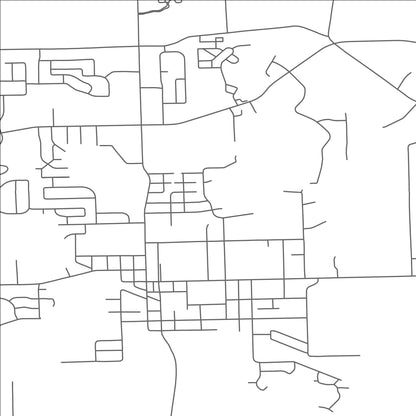 ROAD MAP OF HOLLY, MICHIGAN BY MAPBAKES