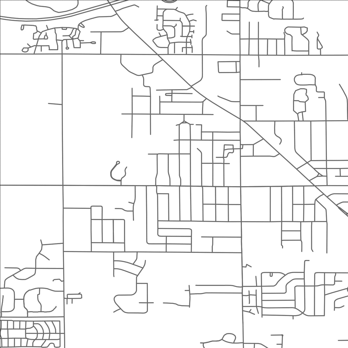 ROAD MAP OF HOLT, MICHIGAN BY MAPBAKES
