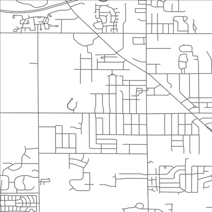ROAD MAP OF HOLT, MICHIGAN BY MAPBAKES