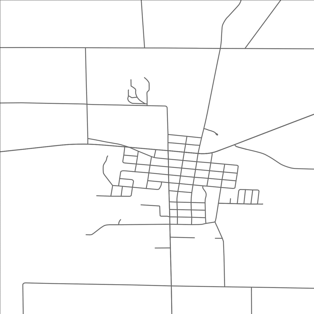ROAD MAP OF HOMER, MICHIGAN BY MAPBAKES