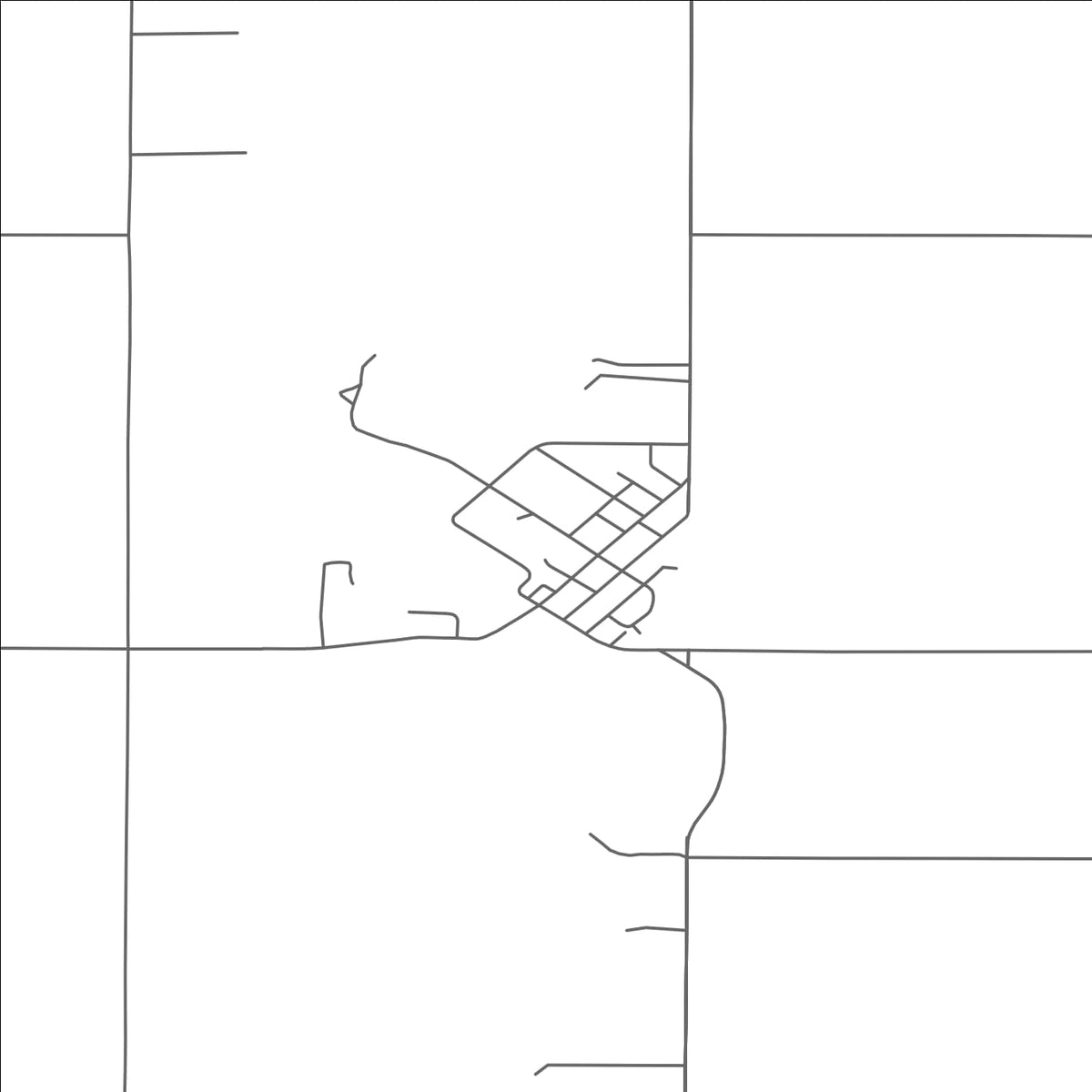 ROAD MAP OF HUBBARDSTON, MICHIGAN BY MAPBAKES