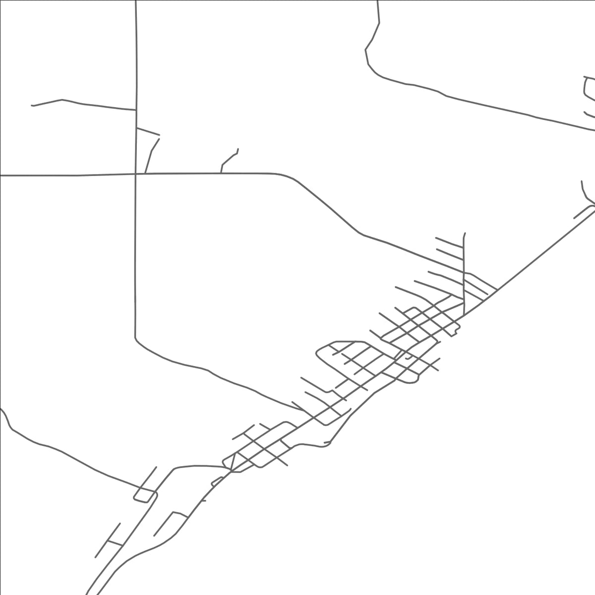 ROAD MAP OF HUBBELL, MICHIGAN BY MAPBAKES