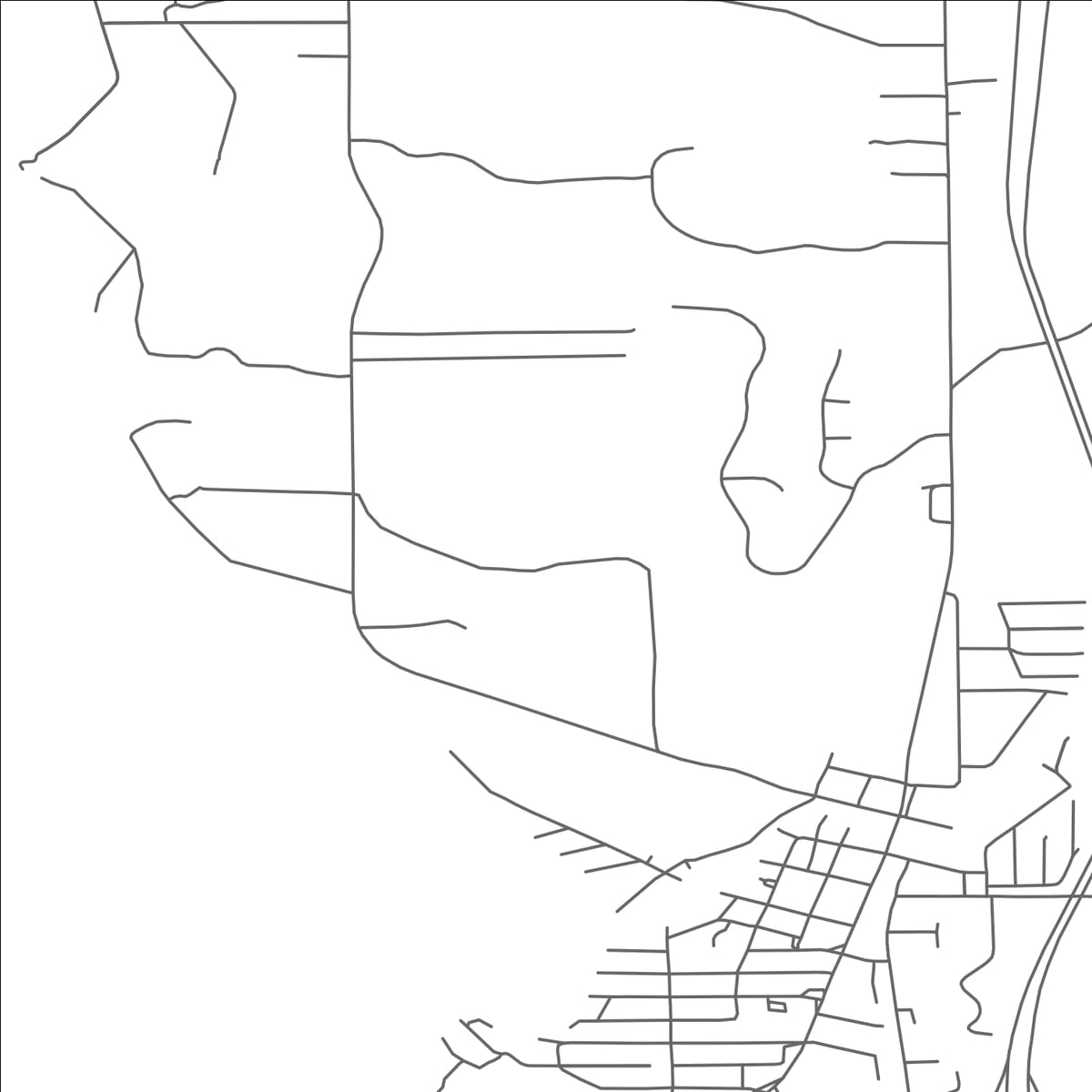 ROAD MAP OF INDIAN RIVER, MICHIGAN BY MAPBAKES