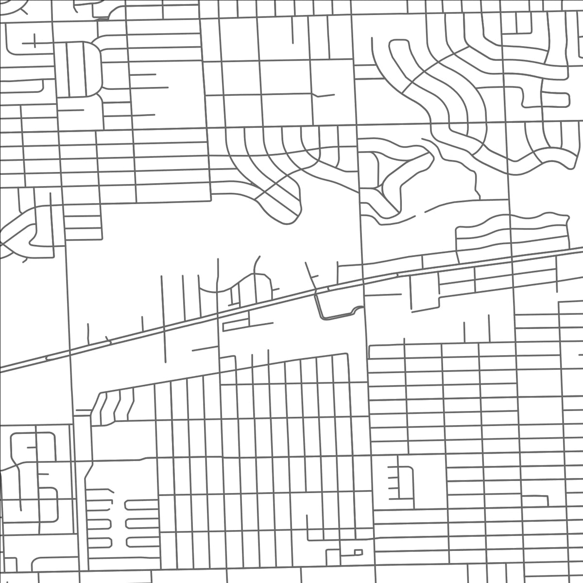ROAD MAP OF INKSTER, MICHIGAN BY MAPBAKES