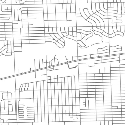 ROAD MAP OF INKSTER, MICHIGAN BY MAPBAKES