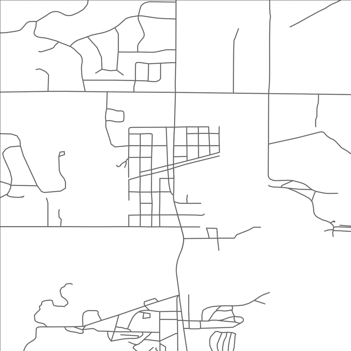 ROAD MAP OF INTERLOCHEN, MICHIGAN BY MAPBAKES