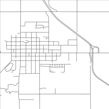 ROAD MAP OF ITHACA, MICHIGAN BY MAPBAKES