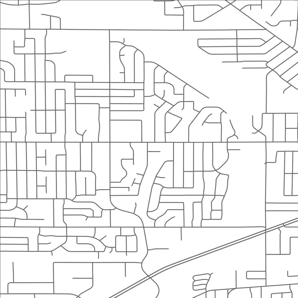 ROAD MAP OF JENISON, MICHIGAN BY MAPBAKES