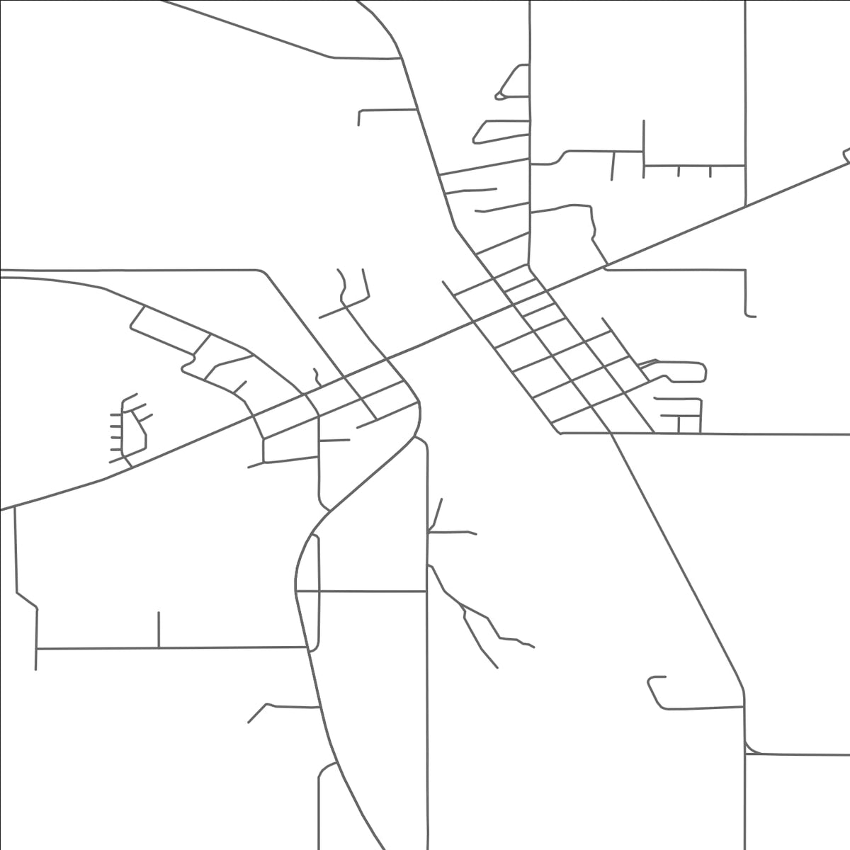 ROAD MAP OF JONESVILLE, MICHIGAN BY MAPBAKES