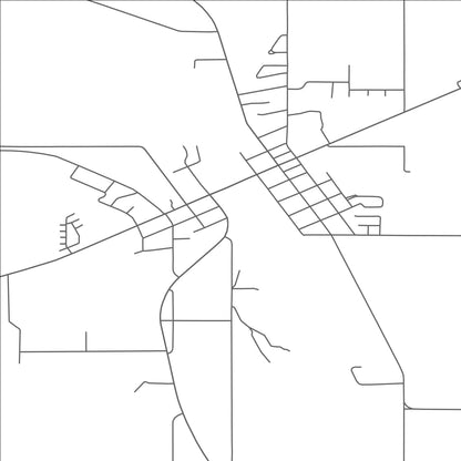 ROAD MAP OF JONESVILLE, MICHIGAN BY MAPBAKES