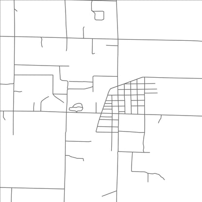 ROAD MAP OF KALEVA, MICHIGAN BY MAPBAKES