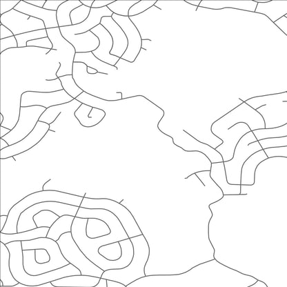 ROAD MAP OF LAKES OF THE NORTH, MICHIGAN BY MAPBAKES