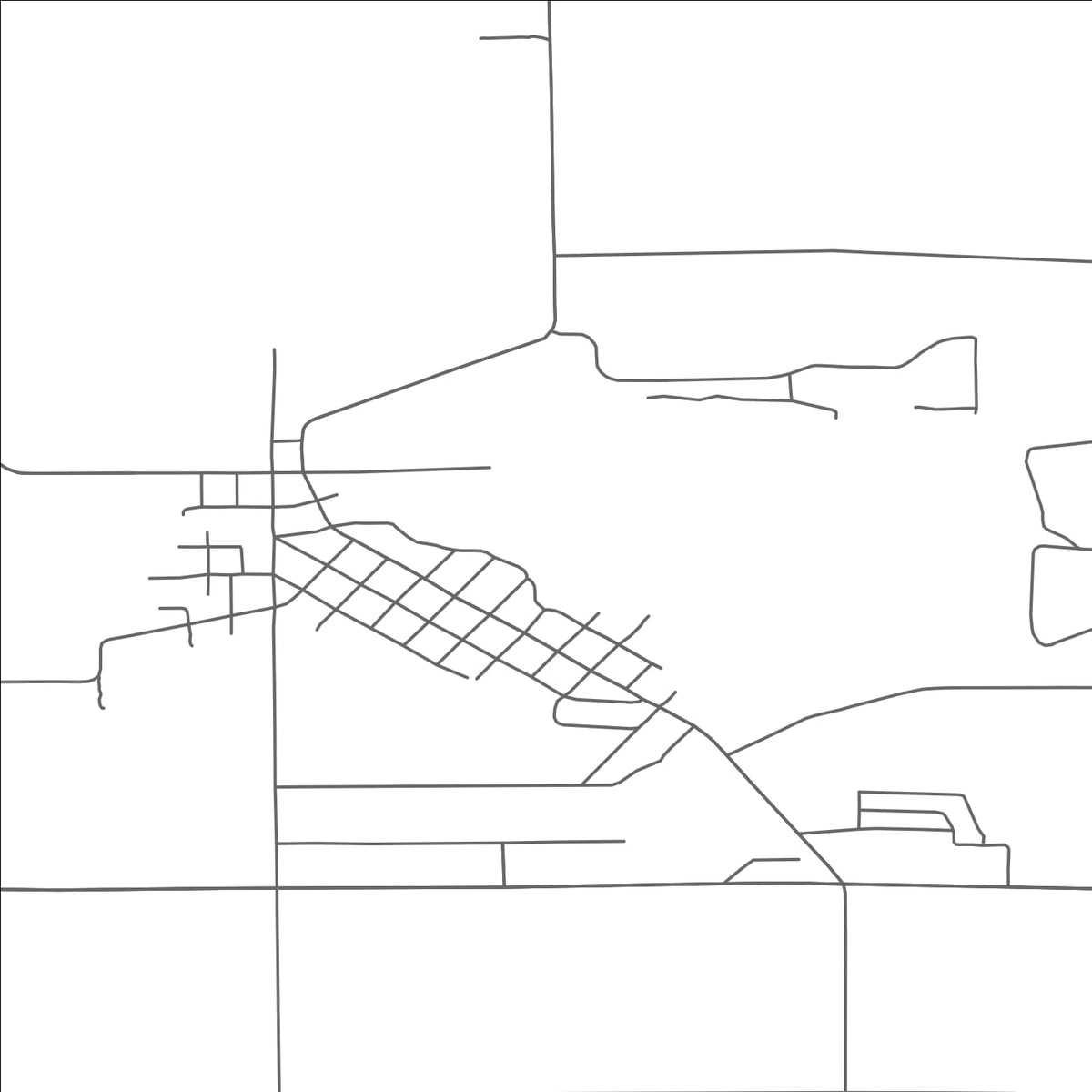 ROAD MAP OF LAKEVIEW, MICHIGAN BY MAPBAKES