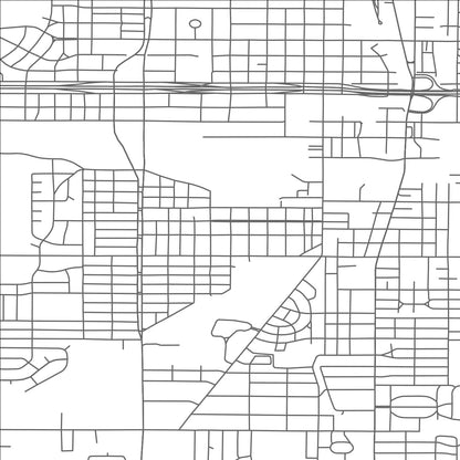 ROAD MAP OF LANSING, MICHIGAN BY MAPBAKES