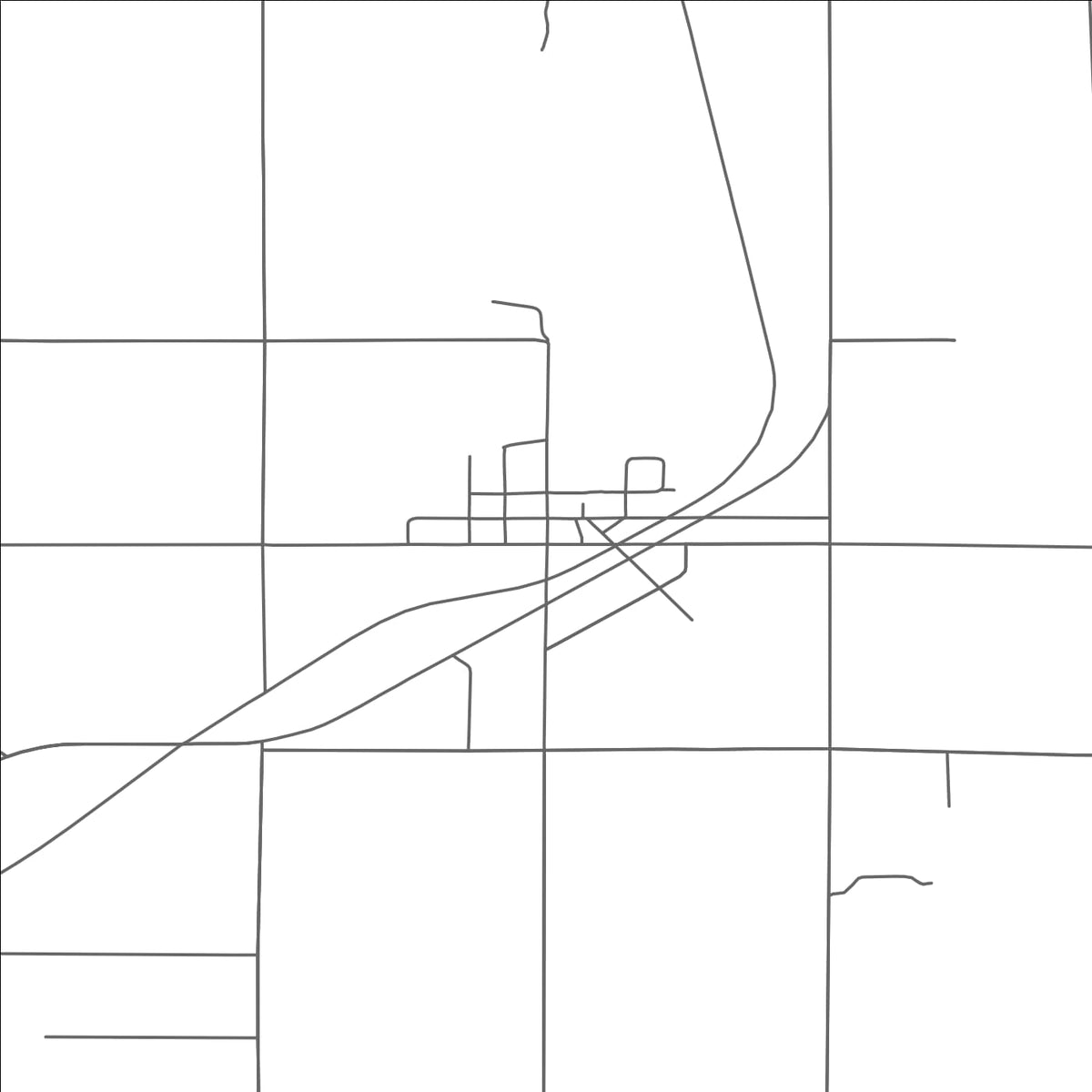 ROAD MAP OF LE ROY, MICHIGAN BY MAPBAKES