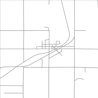 ROAD MAP OF LE ROY, MICHIGAN BY MAPBAKES