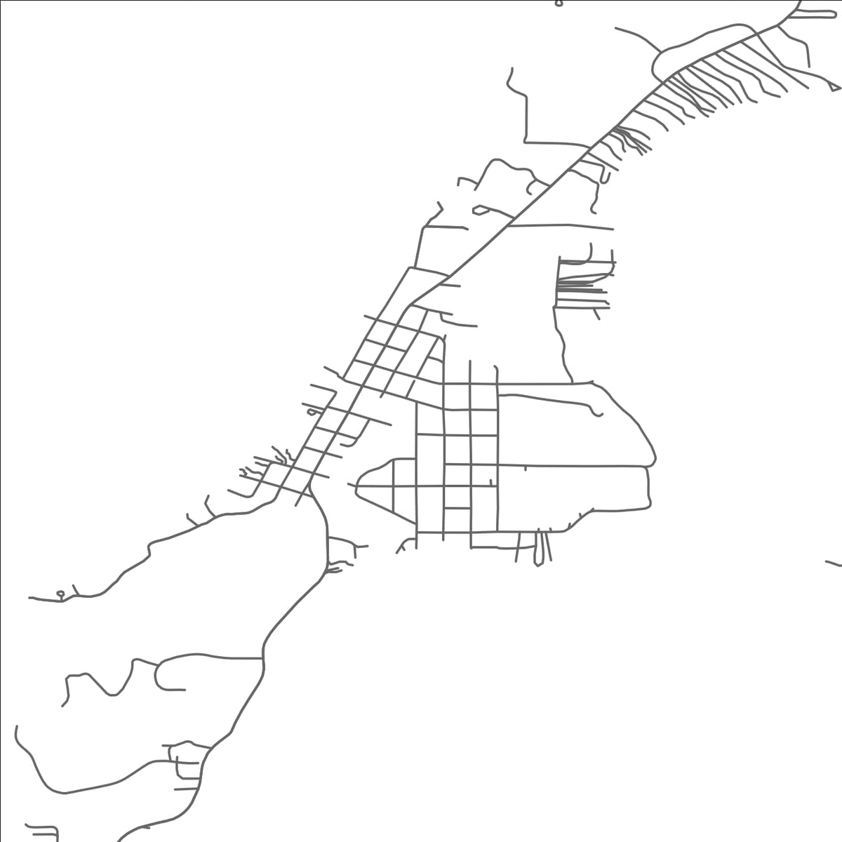 ROAD MAP OF LELAND, MICHIGAN BY MAPBAKES