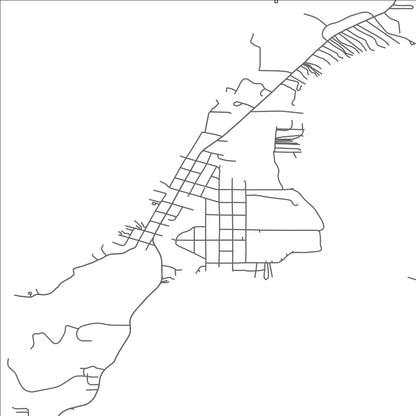 ROAD MAP OF LELAND, MICHIGAN BY MAPBAKES