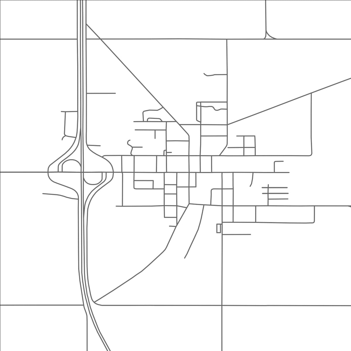 ROAD MAP OF LESLIE, MICHIGAN BY MAPBAKES